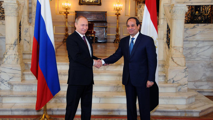 Russische en Egyptische presidenten
