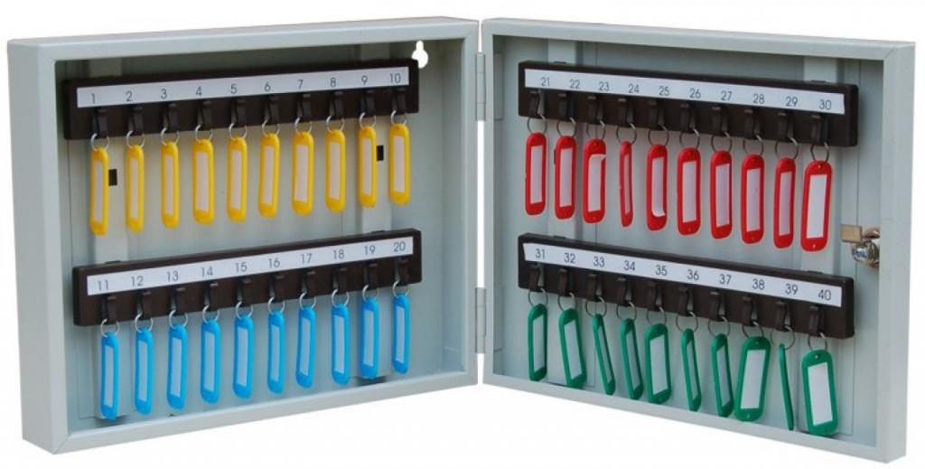 Låda för förvaring av nycklar från elektriska installationer