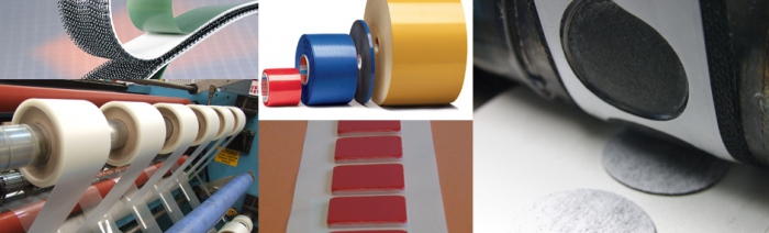 making adhesive tape with a logo