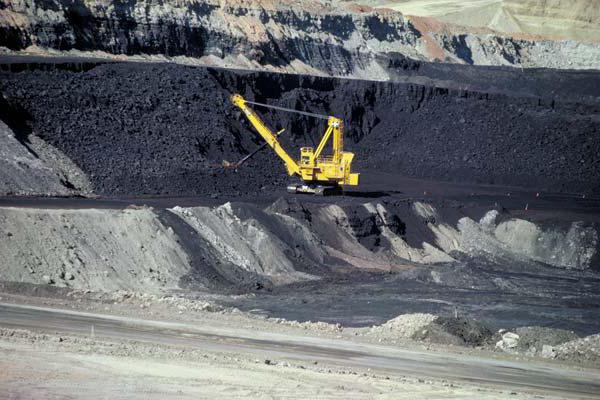 těžba uhlí