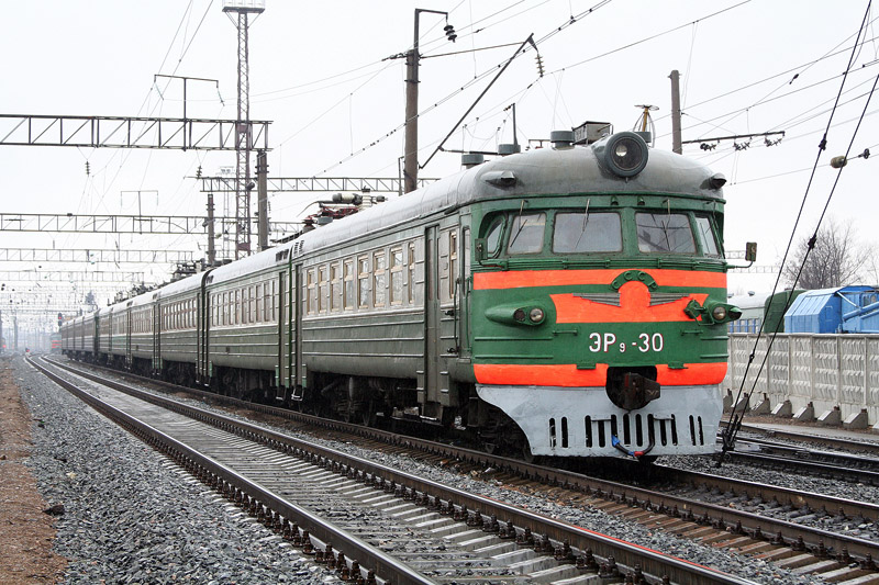 Oude elektrische trein