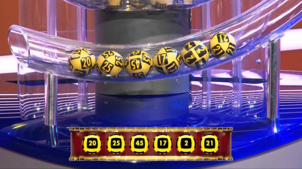 6 boules du tambour de loterie