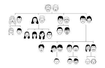 schéma příbuzenství