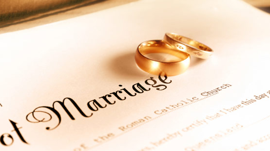 kvitto för äktenskapsregistrering
