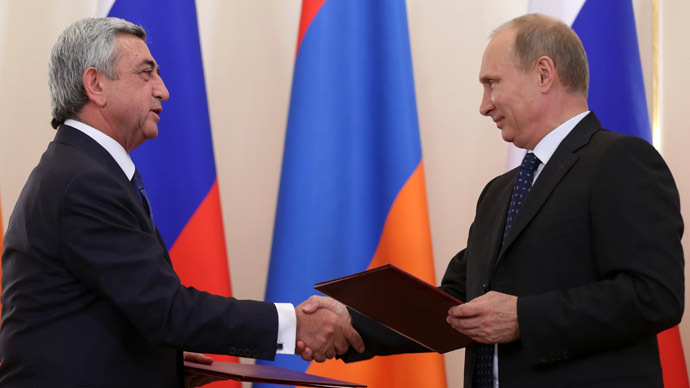 Örményország és Oroszország vezetői