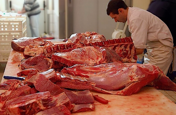 معدات لإنتاج اللحوم نصف المصنعة