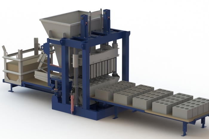 как работи машината за производство на керамично-бетонен блок