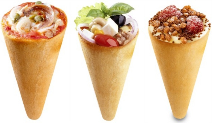 pizza in a cup