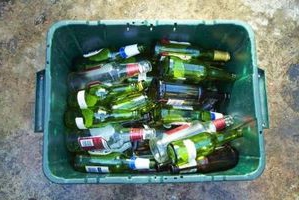 recyklácia rozbitého skla