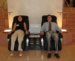 cadires de massatge de pla d’empresa