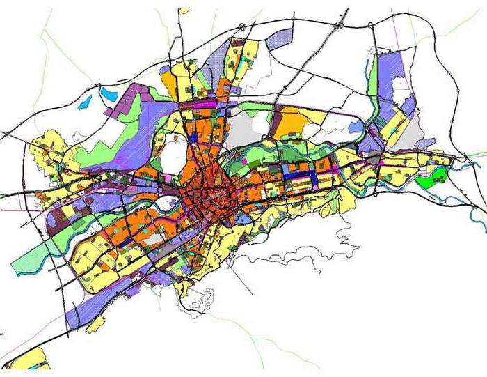 várostervezési rendeletek zónái
