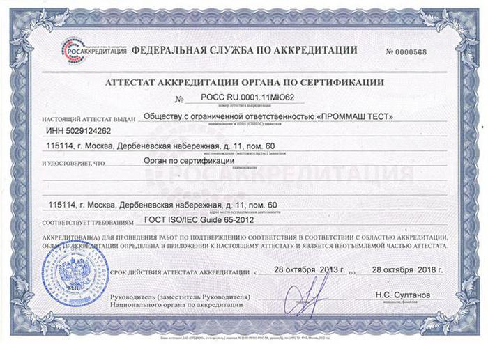  сертификат за съответствие с техническите регламенти на митническия съюз