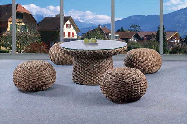 изкуствена градинска мебел от ратан