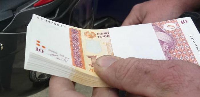 měna Tádžikistánu