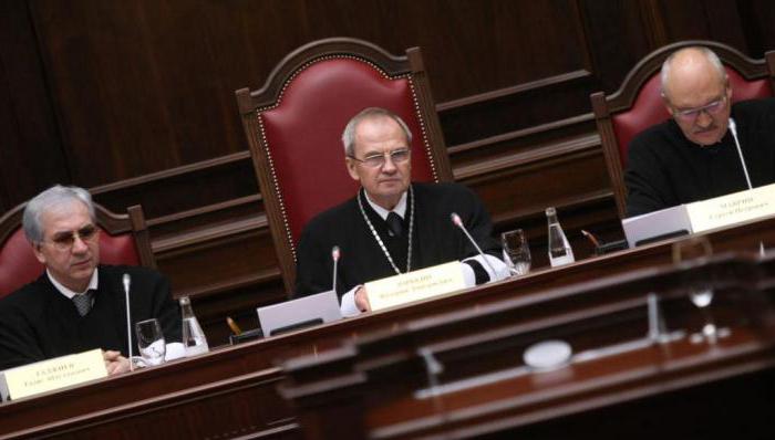 storleken på den konstitutionella domstolen i den ryska federationen