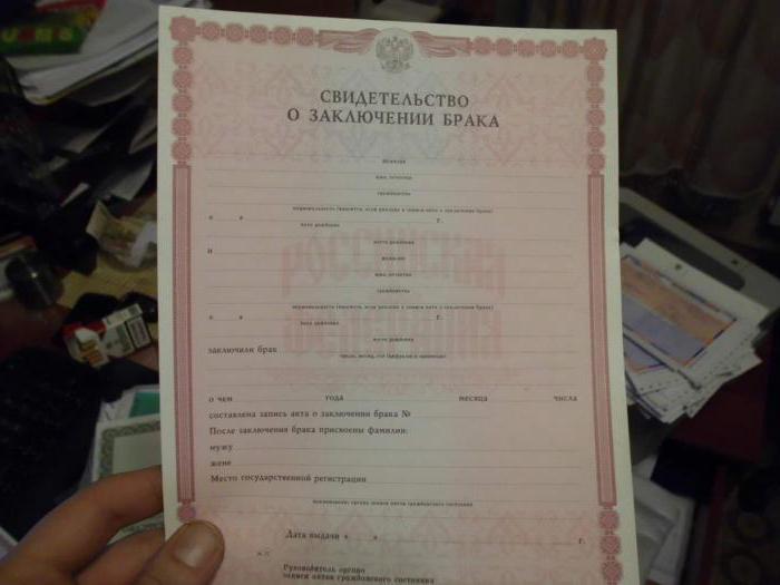certificat de căsătorie