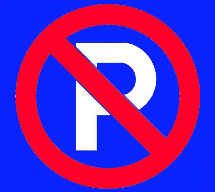znamení zákaz parkování