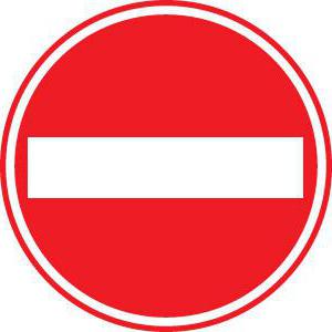 quina forma està prohibida l’entrada del cartell de ruta