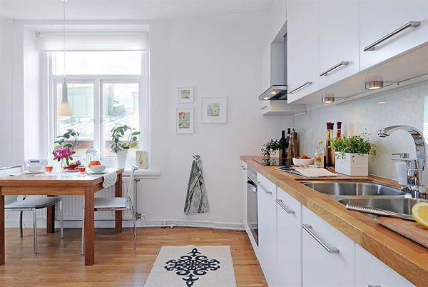 Enthält der Wohnbereich der Wohnung eine Küche?