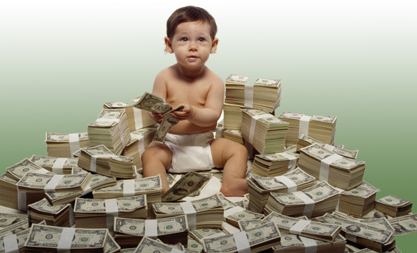 Baby en geld