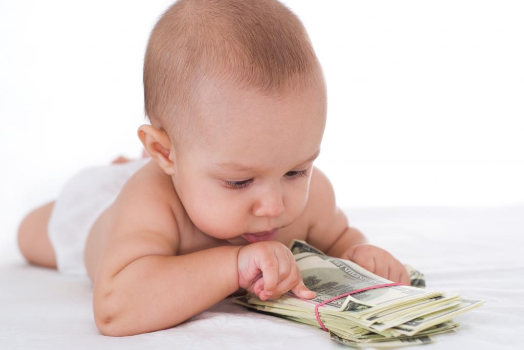 Dinero para niños padre