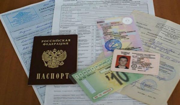 Az oroszországi sofőr dokumentumai
