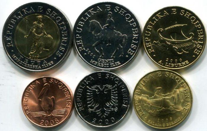 moneda en taxa d’albania
