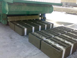 Machine pour la production de blocs thermiques