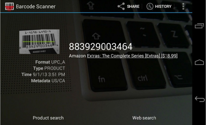 barcode definition of the manufacturer