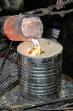 Aluminum casting at home
