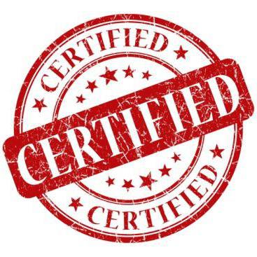 system för certifiering av tjänster