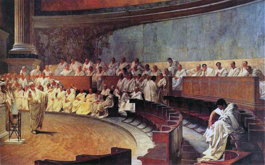 De senaat - het hoogste gerechtelijke orgaan van het oude Rome