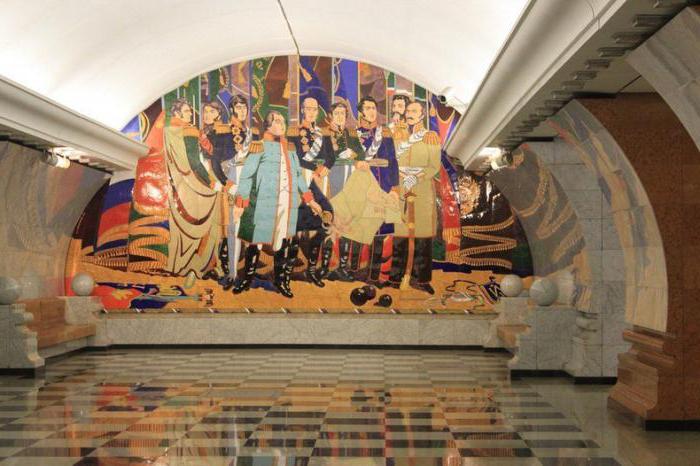 The deepest metro station in Moscow to Victory Park