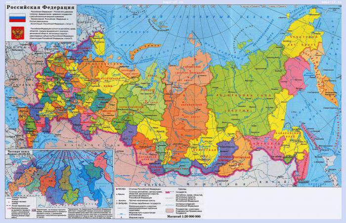 componența entităților componente ale Federației Ruse