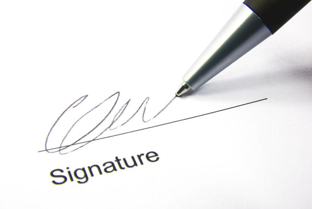 Das Recht, primäre Dokumente zu unterzeichnen