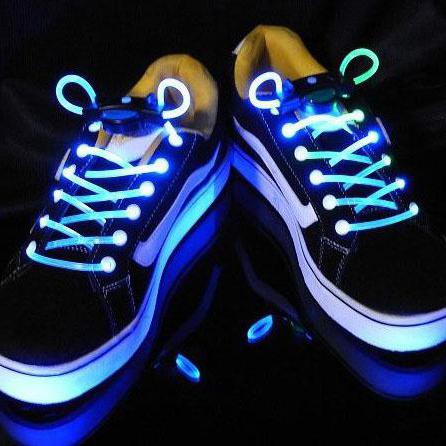 how to make glowing shoelaces from improvised means