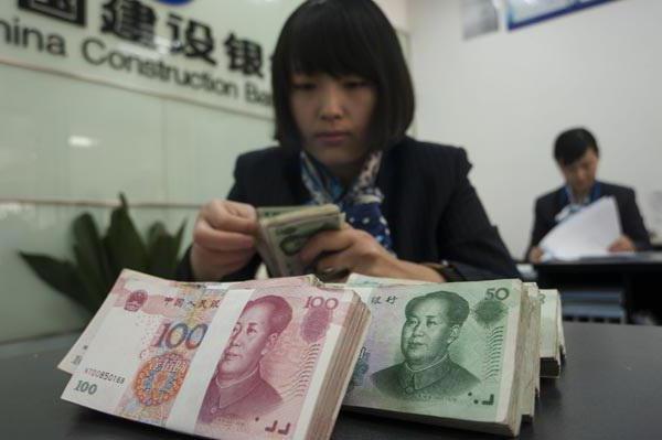 salaire moyen en Chine en yuan