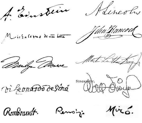originele handtekening