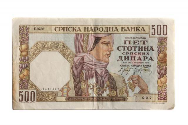 Verlauf des serbischen Dinars