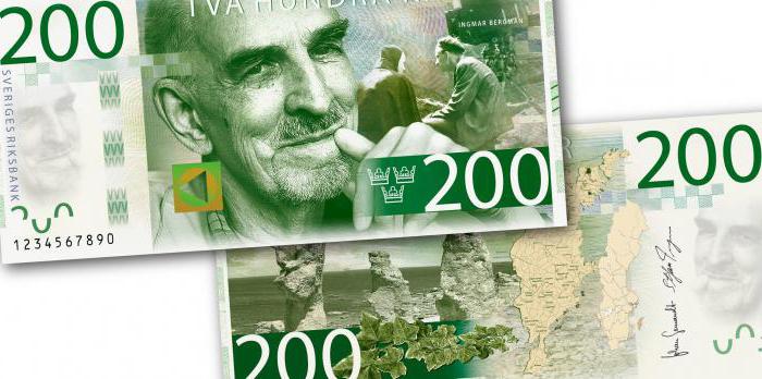 המטבע של שוודיה. שטר חדש של 200 CZK.