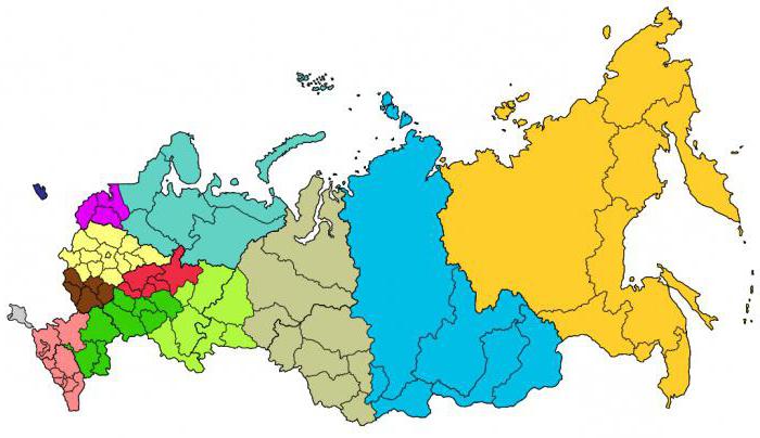 ekonomické regiony Ruské federace