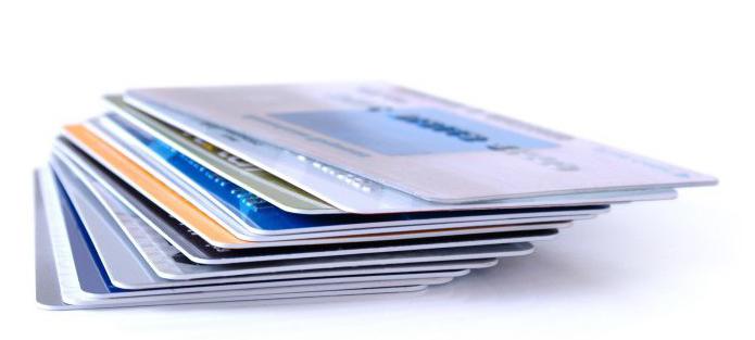  creditcards zonder winst- en verliesrekening worden weergegeven