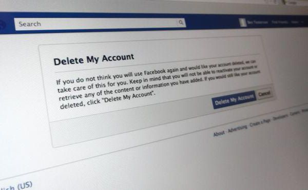 Hogyan lehet törölni a facebook-fiókot
