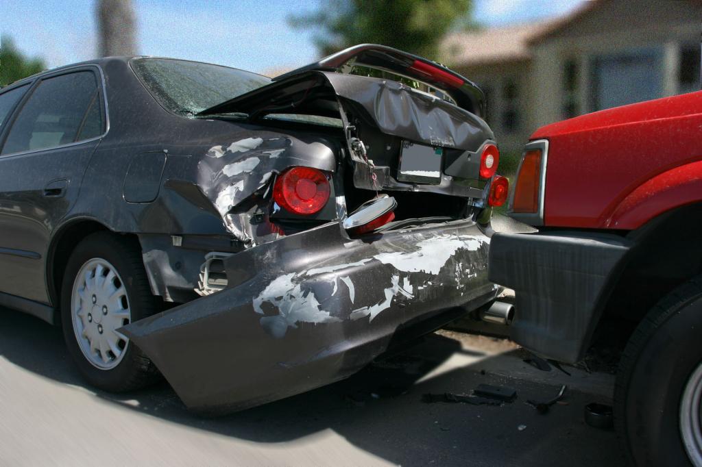 voiture après un accident