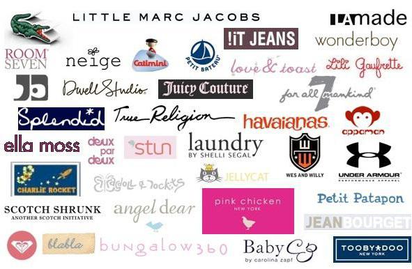 قائمة العلامات التجارية ملابس الأطفال