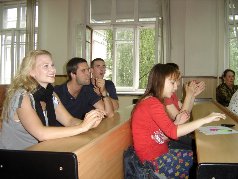 studenter vid en föreläsning