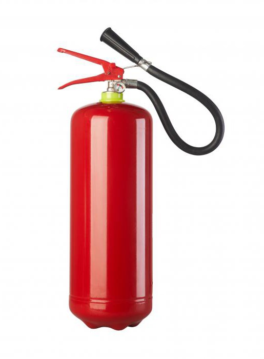 application of an air-emulsion fire extinguisher