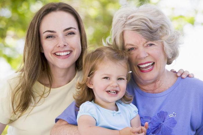 grand-mère établit le congé parental