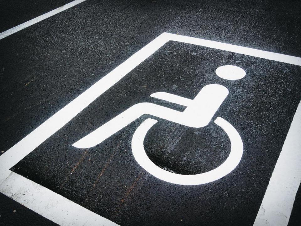 verkeersbord geldig gehandicapt parkeerbord