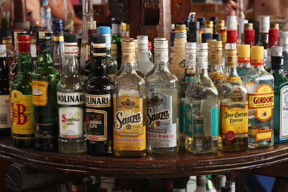 alkoholia sisältävien tuotteiden liikevaihto